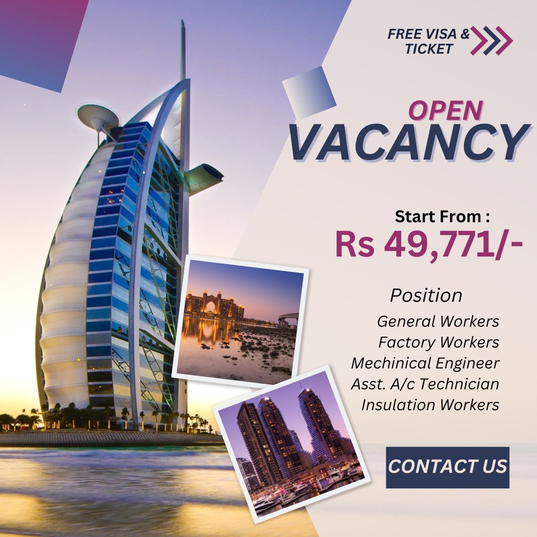 job vacancy in dubai for nepalese